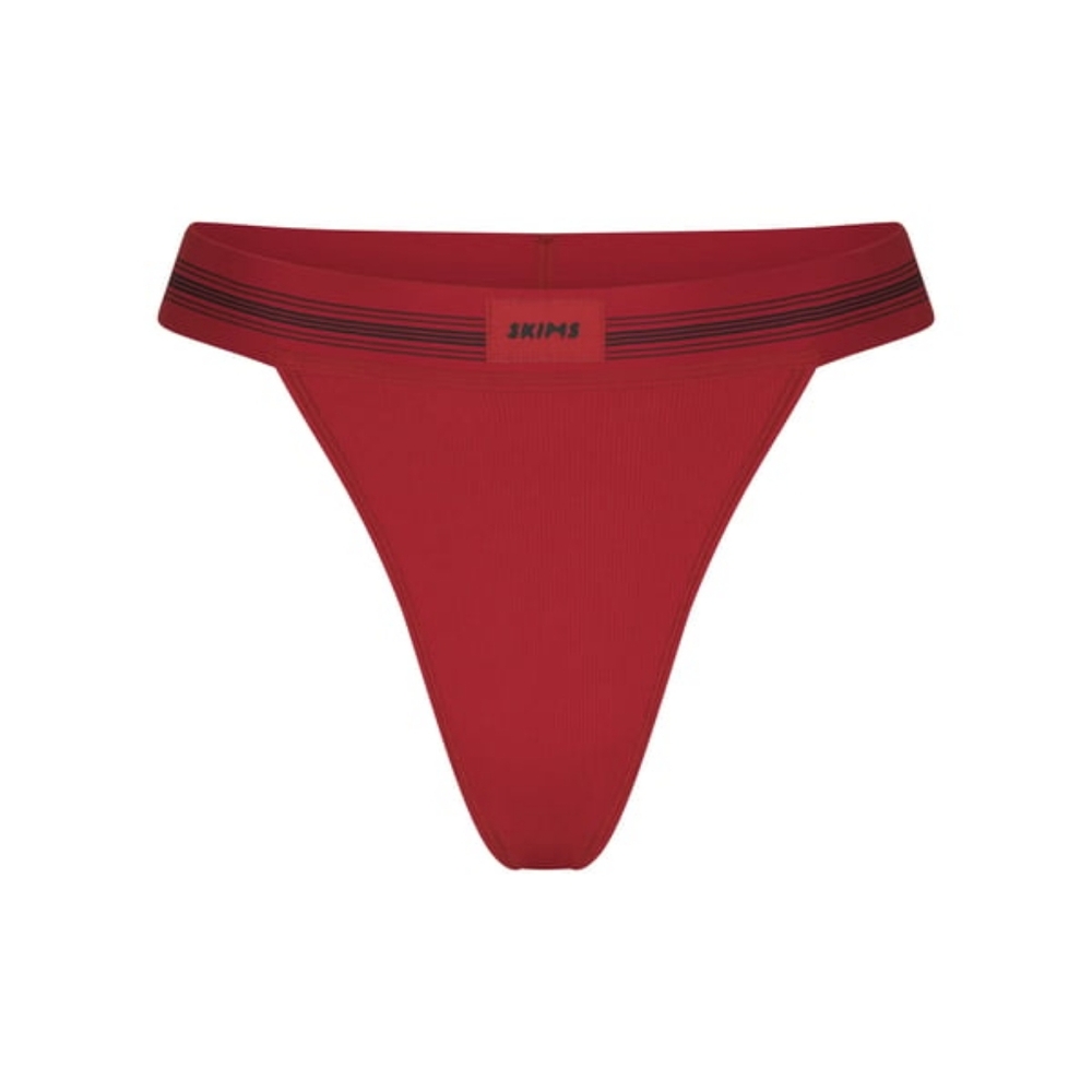 Skims Cotton Rib Thongs Set 4X - Picture 1 of 4
